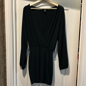 Forever 21 Black semi fitted sweater dress